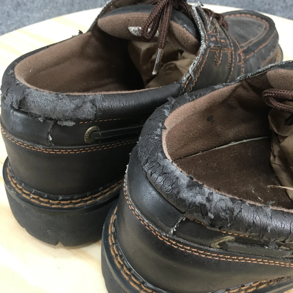 Zapatos Faded Glory para mujer 11W Daytona IV informales sin usar, en caja, puntera Oxford marrón imitación cuero Foto 4 de 4