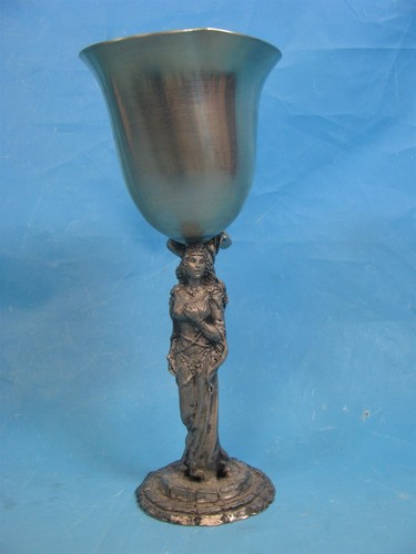 Vintage 1985 Iris K. Dopita Studios Pewter Goddess Goblet 49/300 - Free Ship