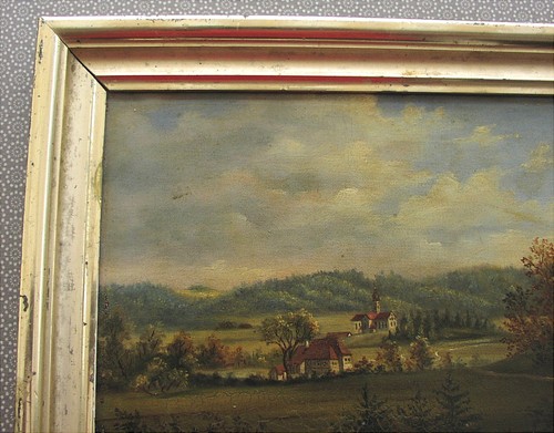 Old painting around 1840 Biedermeier Ehsendorf Ergehingen Urbach - Picture 3 of 12