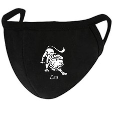 Zodiac Leo - Face Mask Cover Fashion 2 Layers  Pocket Custom Made in US