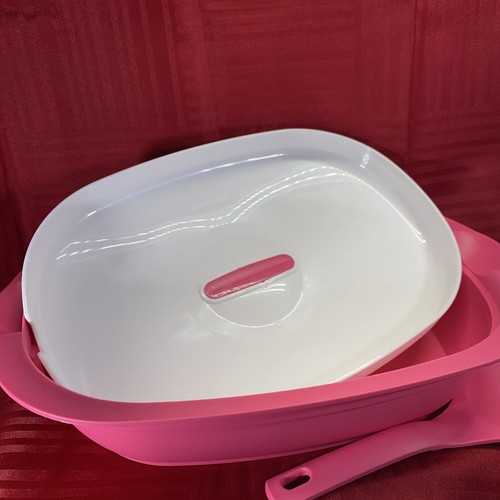 Tupperware Pink Legacy Oval Serving Dish 3183C-2 Casserole 7 1/4 Cups - Picture 3 of 7