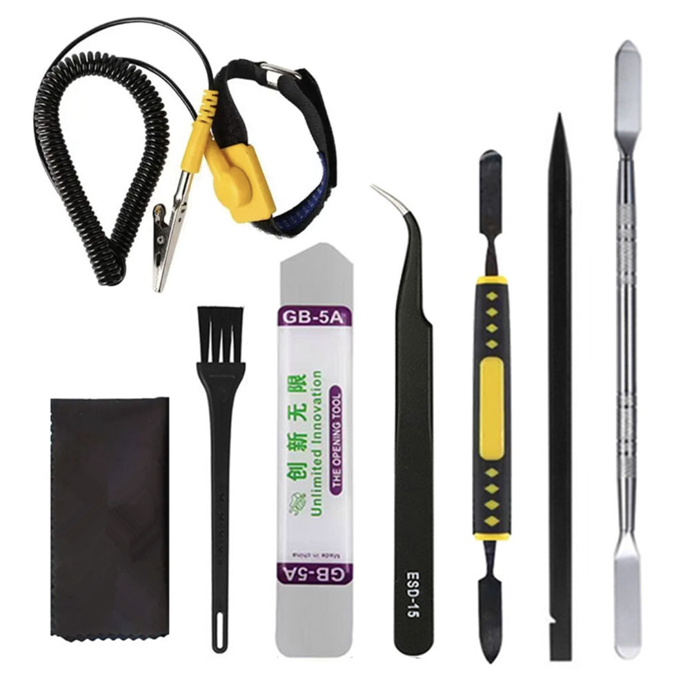 S L1200 Antistatic Wrist Band Open Pry Repair Tool Kit For Electronic Gadgets Devices Pc