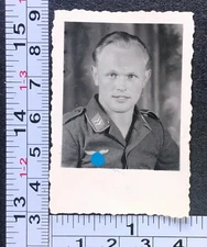 German Germany WW2 Military Soldier Identification Picture BW Photo Snapshot #5