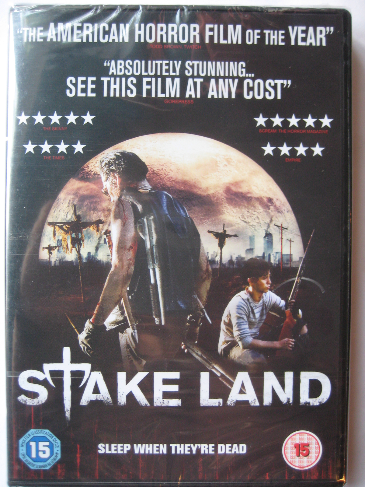 Stake Land , Sleep When They're Dead (DVD, 2011) HORROR NEW Sealed PAL Region 2