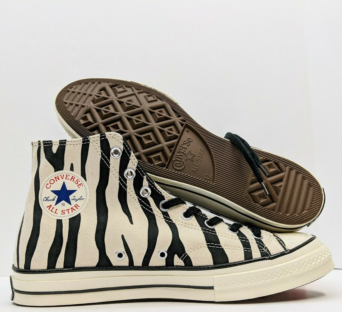 Converse Chuck Taylor 70 Hi Men s Zebra Print Running Sport White Black 163408C