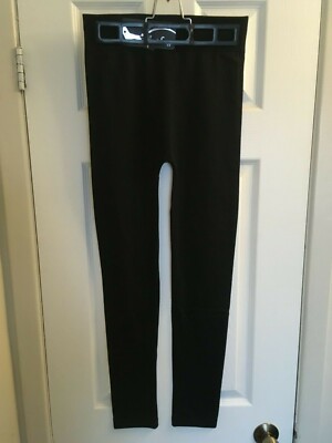 NEW SOFRA TX700 FLEECE LINED LEGGINGS (Black) Size: Free Long