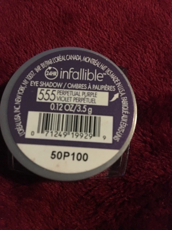L'Oreal  Infallible Eye Shadow 555 Perpetual Purple. NEW - Image 2 of 2