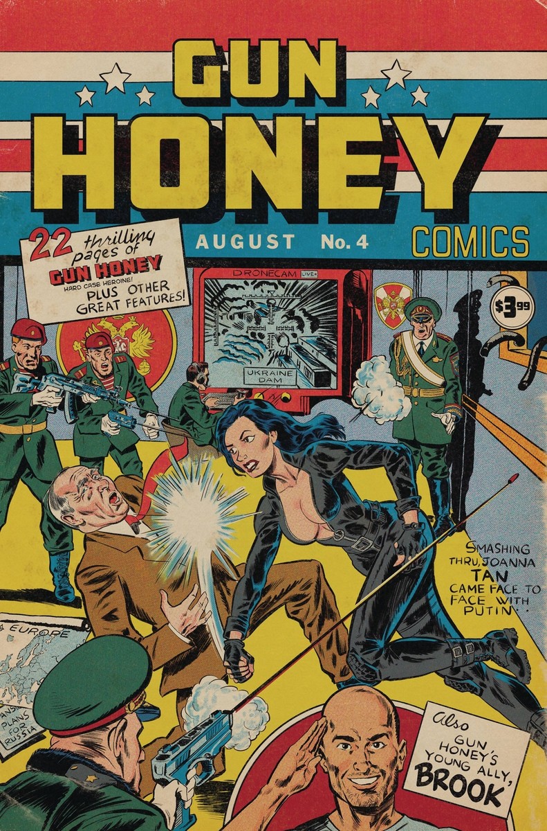 GUN HONEY COLLISION COURSE #4 FOC PEREIRA HOMAGE (MR) TITAN COMICS