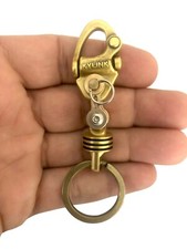 KYLINK Brass Mini Carabiner Car EDC Keychain Key Ring Clip