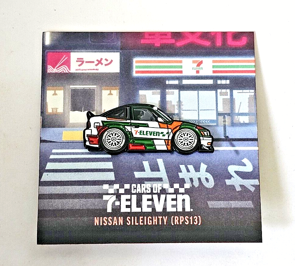 painting manさん【専用】 Leen Customs: 7-Eleven Nissan Sileighty Limited Edition Enamel Pin
