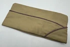 WW2 era US Military Overseas Garrison Side Cap Medical Corps Piping Khaki Size 7