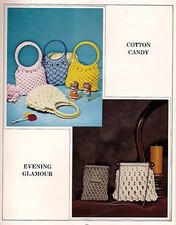 Easy Macrame Handbag  Evening Clutch Patterns in Book Macrame Purses Purses 