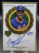 Dwight Gooden 2025 Topps Gilded World Series 1986 Auto Emerald 22/25 METS 