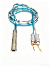 6.35mm 1/4" TS Jack to 2mm Pin Banana Plug Audio Speaker amplifier cable 1 6FT