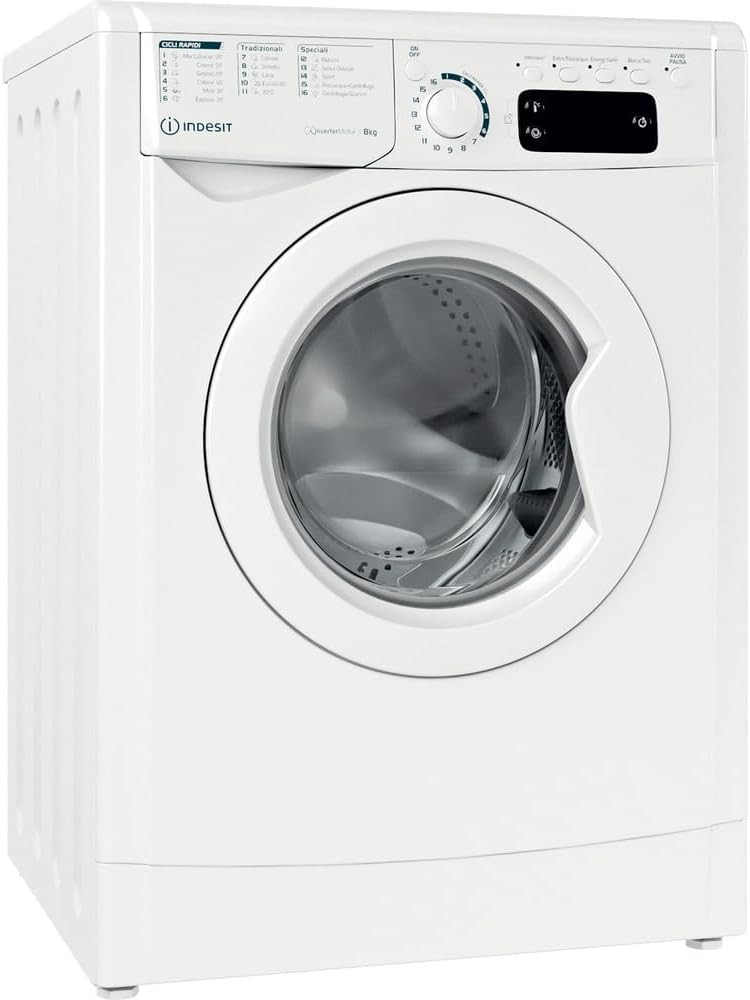 INDESIT EWE 81283 W IT N LAVATRICE CARICA FRONTALE 8KG 1200 GIRI CLASSE ENERGETI