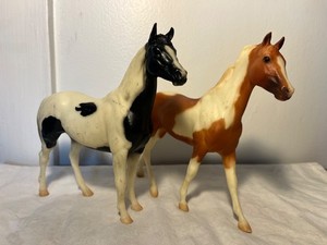 Breyer Classics Model Horse #3350 Black Mist & Misty II, Swaps & Ruffian Mold