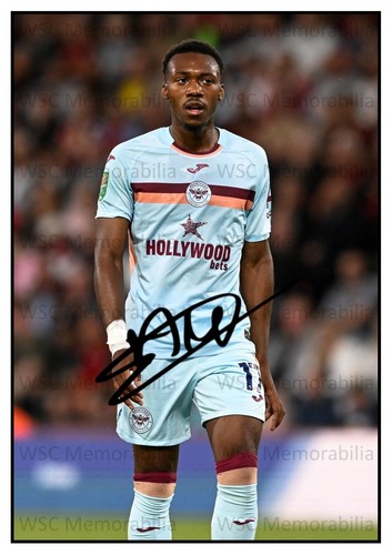 12123. Antoni Milambo Signed Pictures (A4 Prints) Brentford Feyenoord