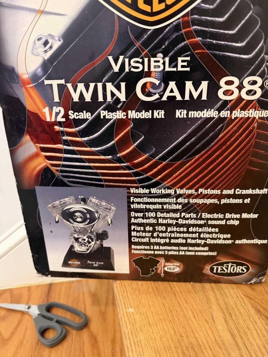 Harley Davidson Visible Twin Cam 88 Testors 1/2 Scale Model Kit | eBay