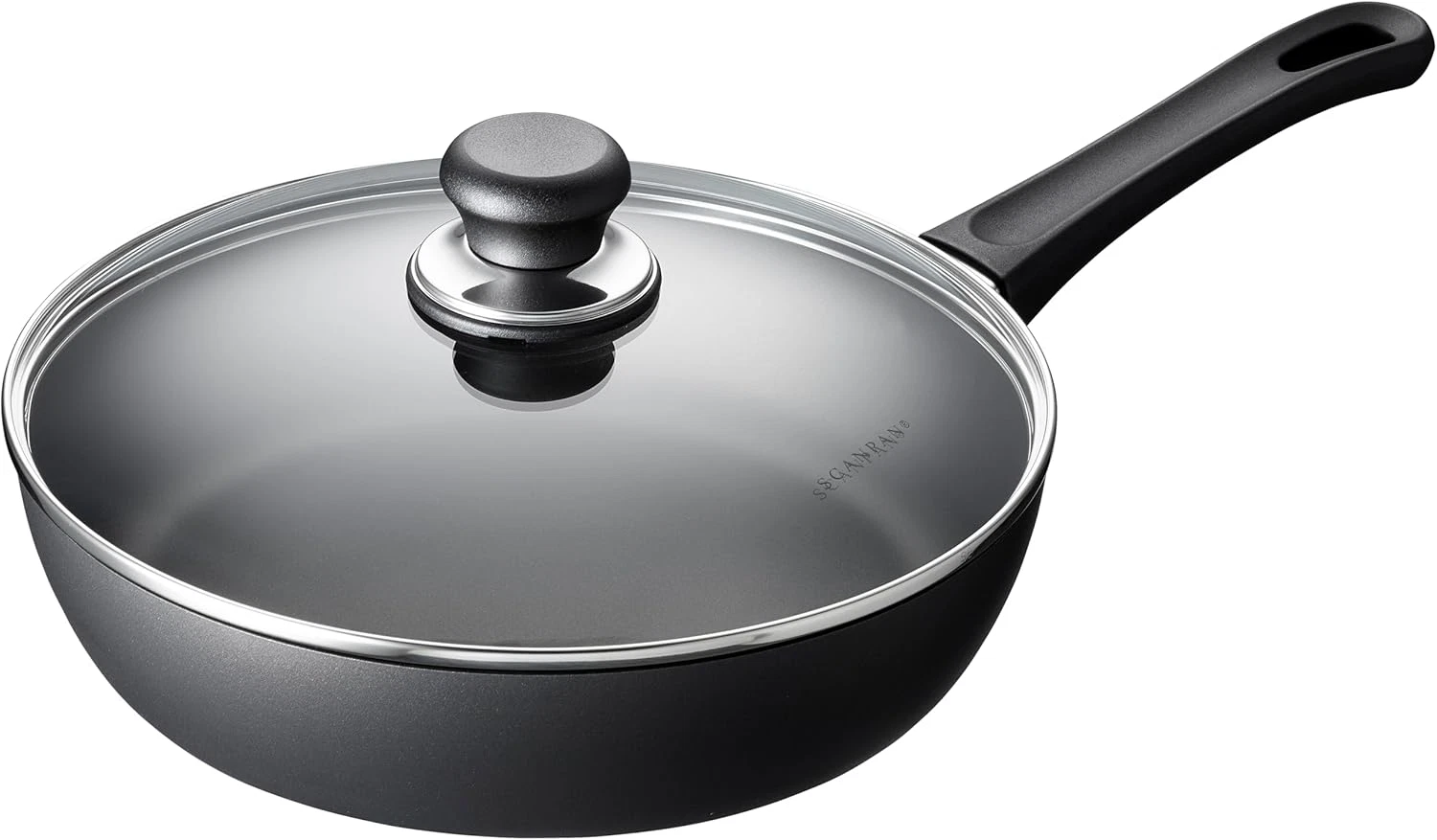Nonstick 2.75 Qt Saute Pan with Lid - Oven & Dishwasher Safe, Metal Utensil Safe