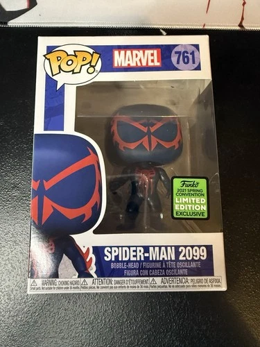 Funko Pop Marvel Spider-Man 2099 # 761 ECCC Spring Convention 2021 W/ PROTECTOR
