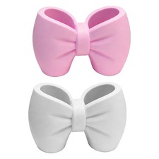 Bow Toothbrush and Toothpaste Holder Facial Cleanser Organizer Cute