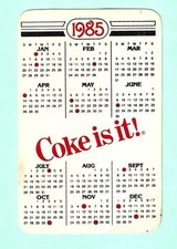 1985 Coca-Cola POCKET CALENDAR-PLANT ISSUE (27-1)
