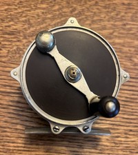 Julius Vom Hofe German Silver & Hard Rubber Raised-Pillar Fly Reel. Size 1