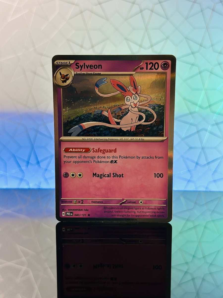 sylveon rare card Sylveon 040/131 Holo Rare Sv: Prismatic Evolutions Pokémon
