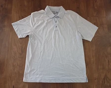 Mens Cutter & Buck ~ Size Large ~ CB DryTec Luxe NANOtex Polo Shirt - Blue