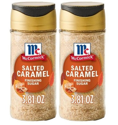 McCormick Finishing Sugar, Salted Caramel, Limited Edition, Creamy Caramel Pk 2