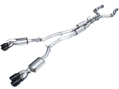 AWE Touring Edition Exhaust System Black Tip |For 21-24 Ford Explorer King Ranch