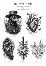 10 pcs Waterproof Temporary Tattoo Stickers Animal Tiger Wolf Arm Body Art