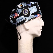 US Air Force Allover Theme Scrub Hat