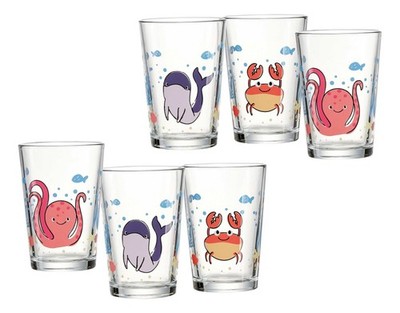 Ritzenhoff & Breker Kindergläser-Set Unterwasserwelt | 6-teilig | 205 ml