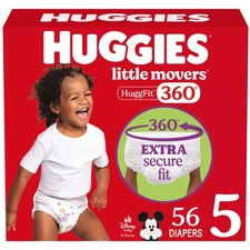 Huggies Little Movers HuggFit 360 Pull On Diapers - Size 5 -