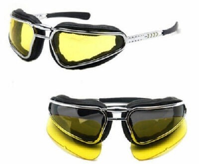 BARUFFALDI EASY RIDER BRILLE IN SCHWARZ SMOKE/GELBEN GLÄSERN (175002)