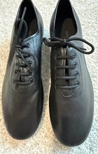 Men's Black Leather Salsa Ballroom Tango Dance Shoes Standard and Smooth Sz 9