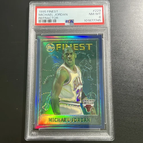 Michael Jordan 1995 Finest Refractor PSA 8 Bulls 