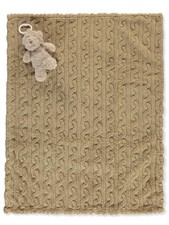 Duck Duck Goose Baby Boys' 2-Piece Baby Blanket With Plush Toy Color: brown