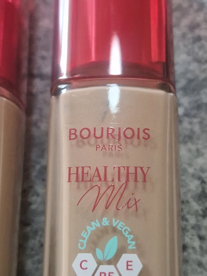 2 x LIGHT BEIGE BOURJOIS HEATHLY MIX FOUNDATION No 53W  30ml - Image 3 of 4