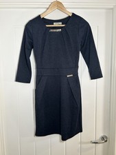 Regard by Denge Navy Blac Sparkle Dress Size 8 Elegant Party Evening 3/4 Sleeve