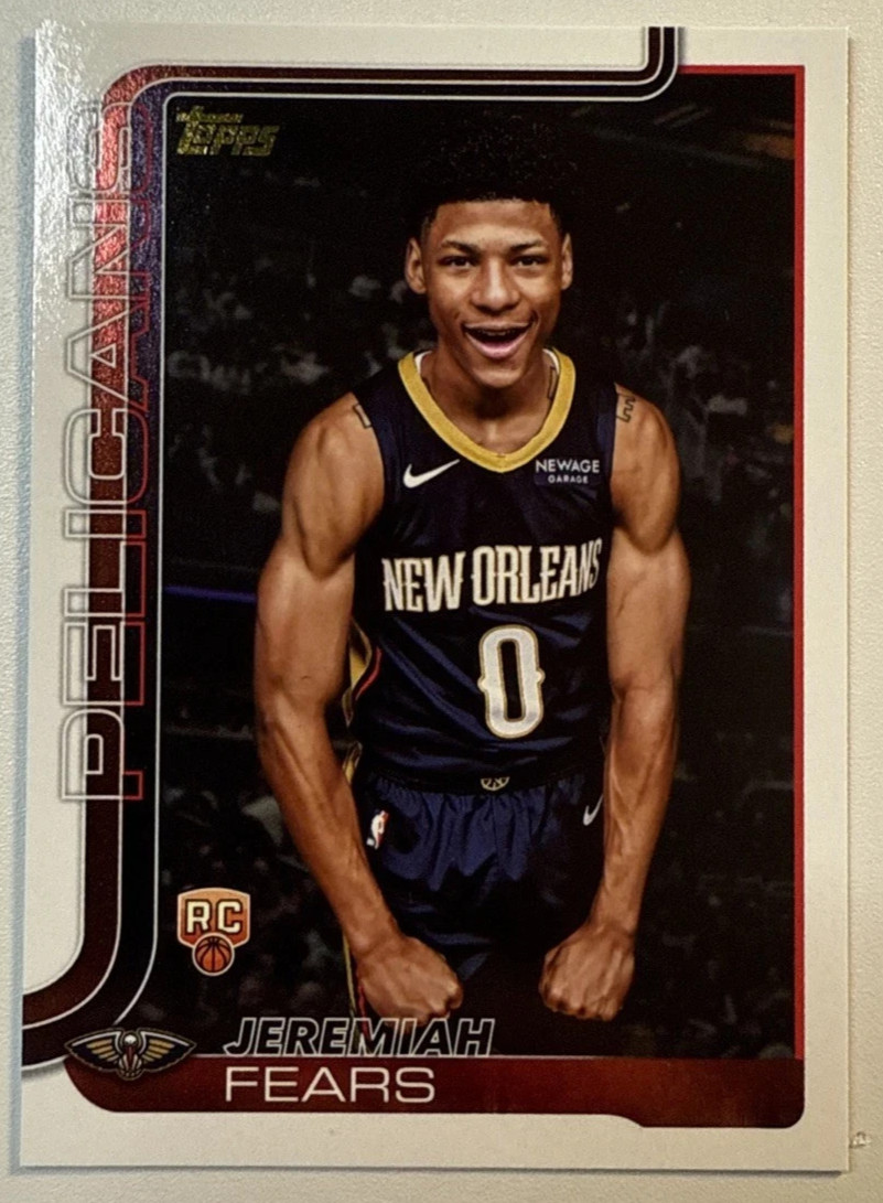 2025-26 Topps Basketball Jeremiah Fears #207 Golden Mirror Image SSP 1:398