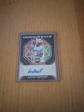 2021 Panini Elite Extra Edition Justice Thompson Auto Hidden Gems Reds