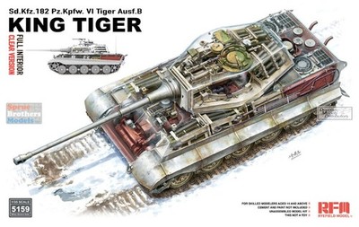 RFMRM5159 1:35 Rye Field Model Sd.Kfz.182 Ausf.B King Tiger [Clear Version with