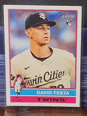 2025 Topps Heritage #249 David Festa (RC) Minnesota Twins | eBay