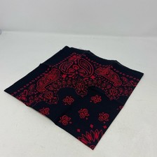 Rothco Trainmen Paisley Bandana - Standard - 22" X 22" Black/Red