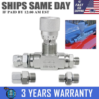 Hydraulic Flow Control Valve - STB-G3/8 - Mini Excavator - AGT - USA-3/8'' L08