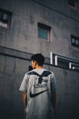 New S size NIKE   OFF WHITE THE TEN NRG A6 TEE T shirt Off White Gray GREY Ni