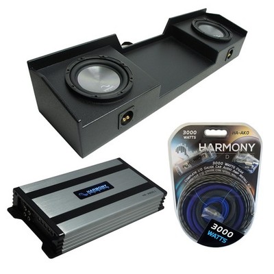99-06 GMC Sierra Ext Cab Truck Harmony A122 Dual 12'' Rhino Sub Box & HA-A800.1