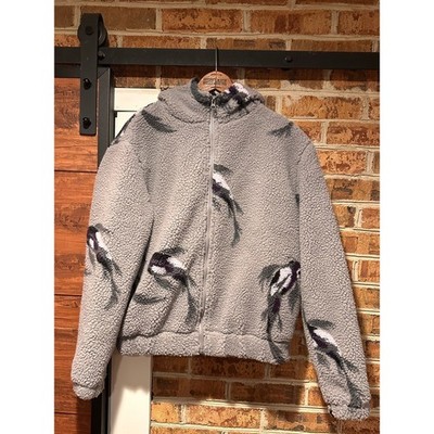 Taylor Swift Sweatshirt Gray Speak Now Koi Fish Sherpa Full Zip Hoodie